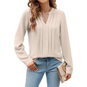 Jelly Women's Dressy Casual Blouses Business Work Tops Long Sleeve
